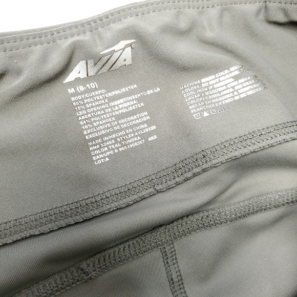 NEW Avia Slate Grey Exercise Capri Legging 8-10 - Picture 5 of 12